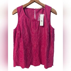 SOFT SURROUNDINGS Life Is Good Tank Medium Fuchsia